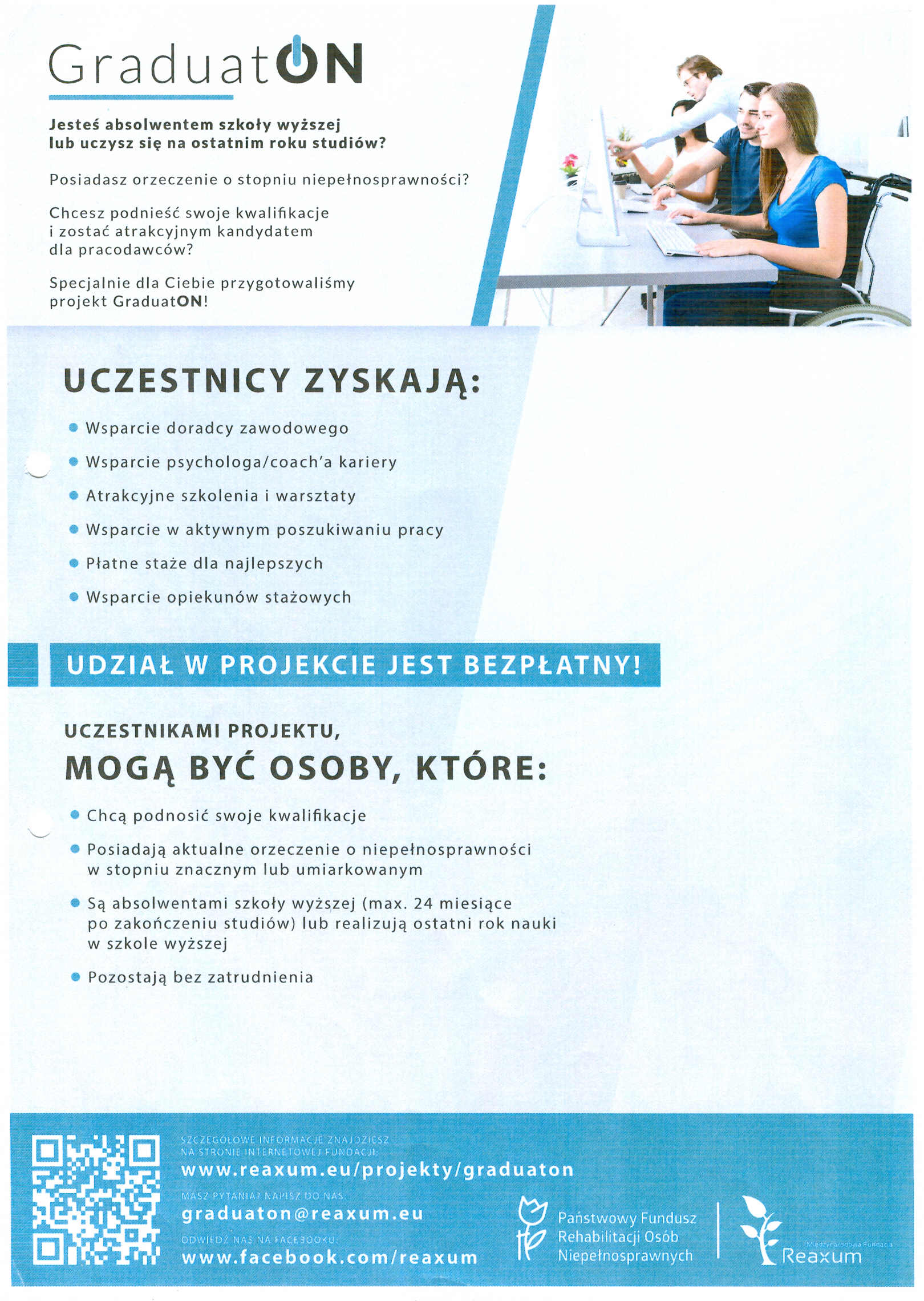 Plakat promocyjny programu: Graduaton